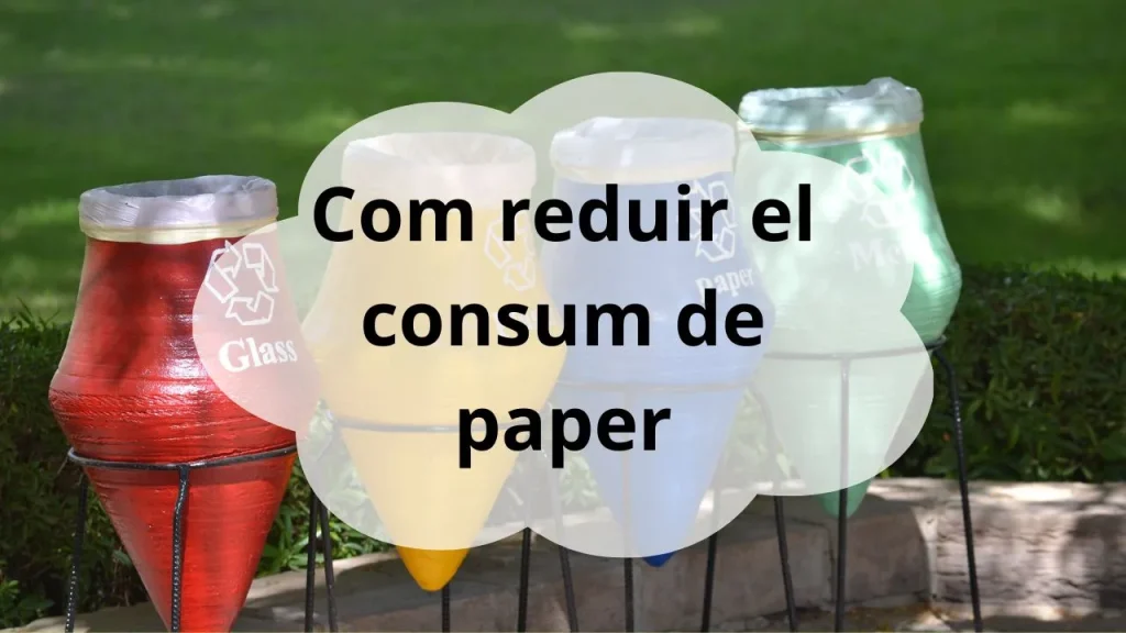 reduir consum de paper